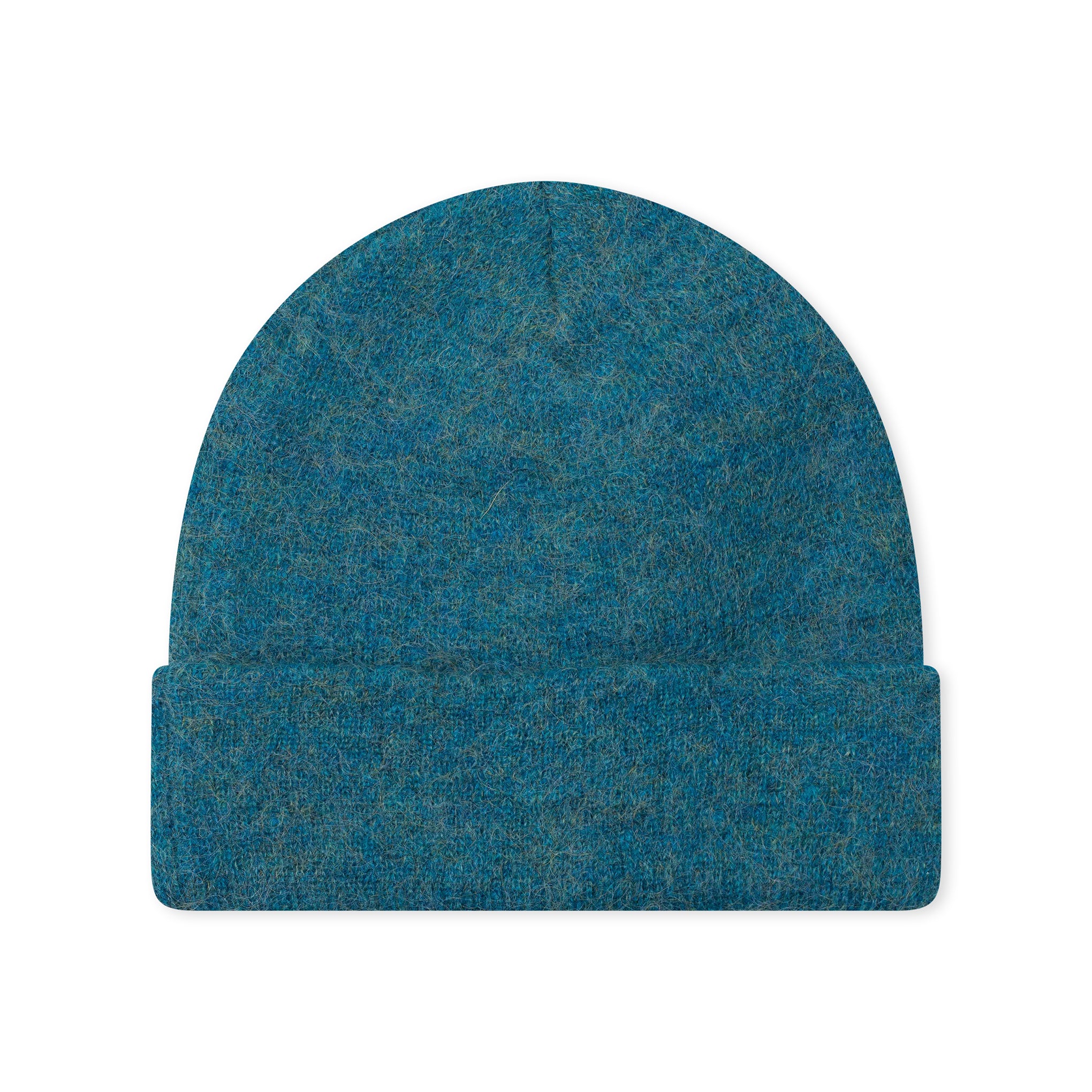 高级马海毛毛线帽 青色 (FW16)