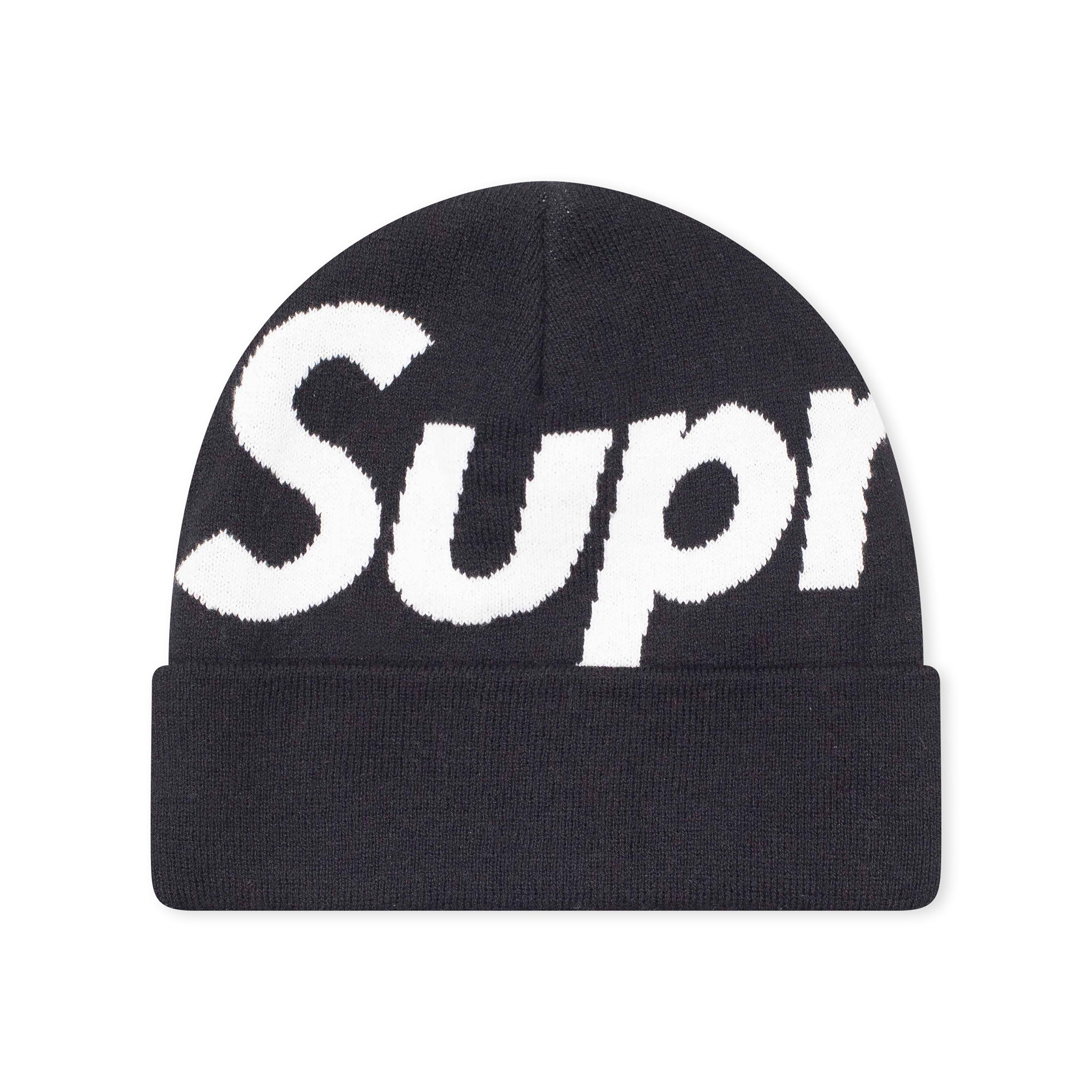 SUPREME BIG LOGO BEANIE BLACK (FW21)