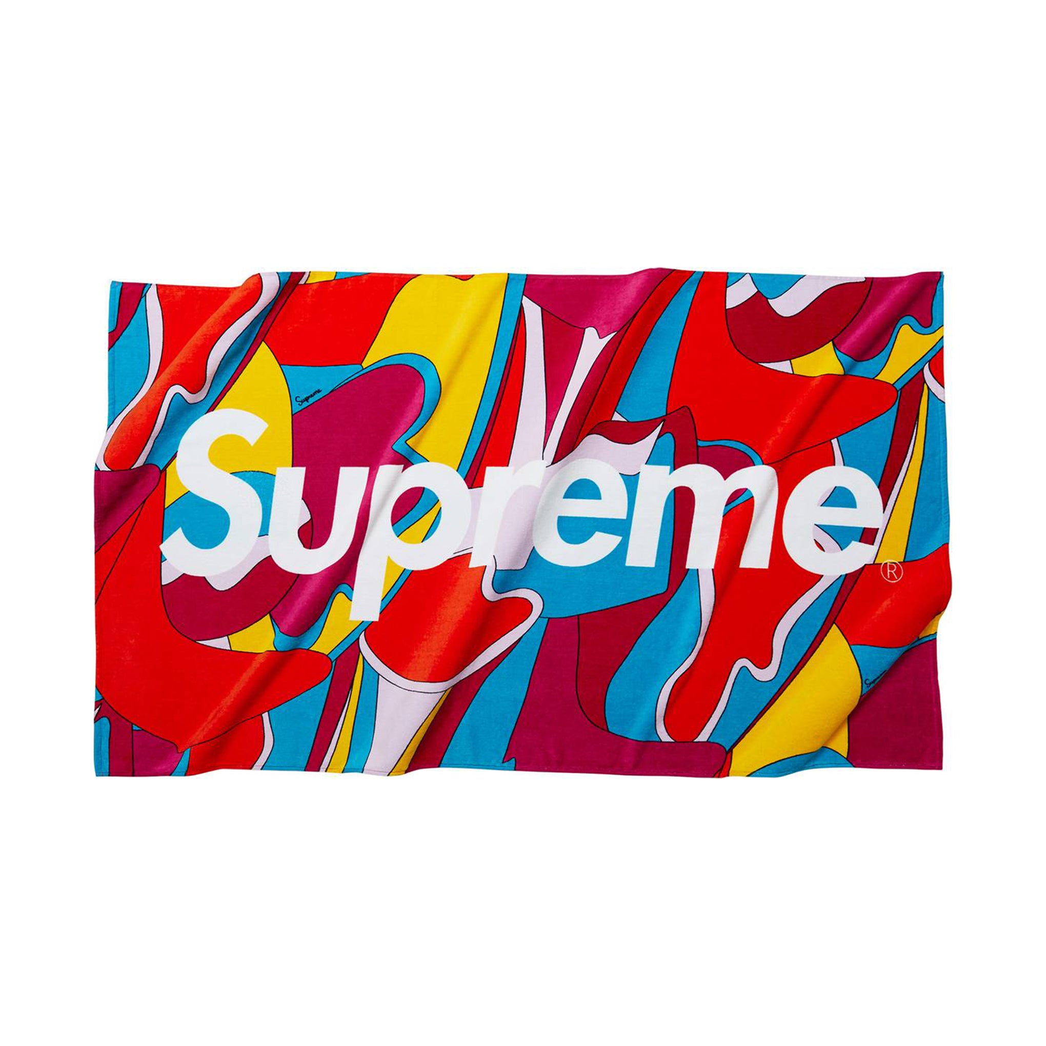 SUPREME ABSTRACT BEACH TOWEL RED
