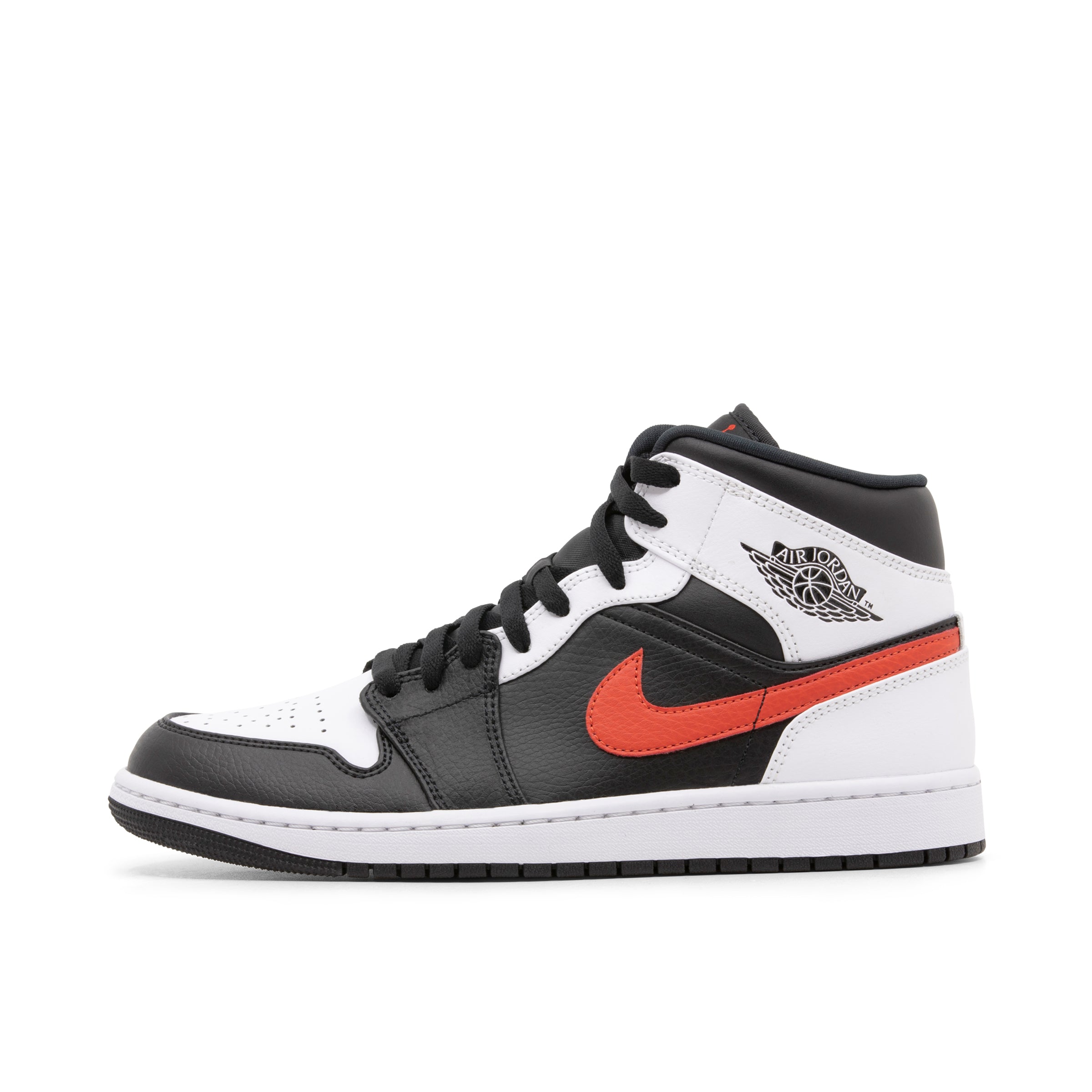 Air jordan 1 online mid blanche et rouge