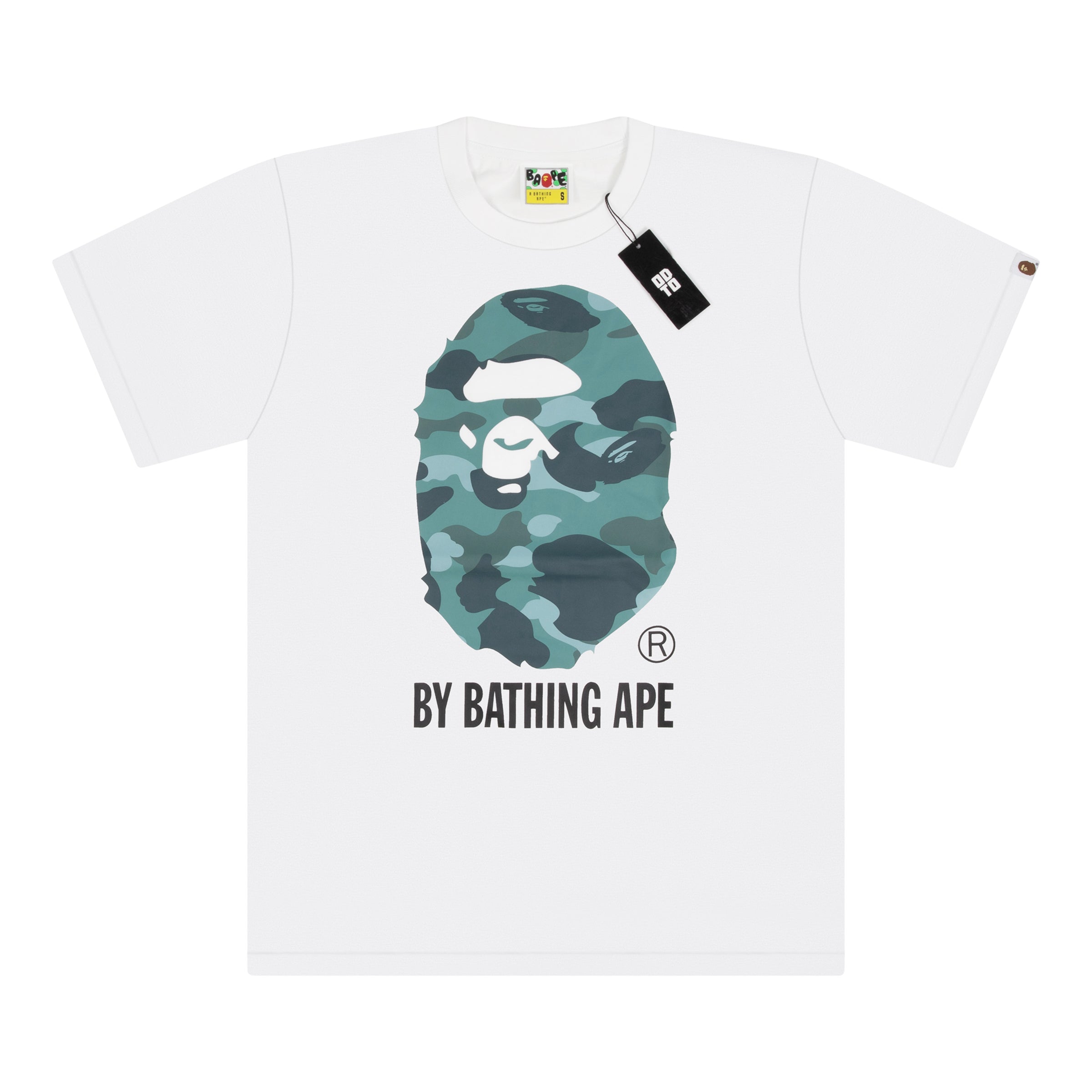 BAPE BY BATHING APE 彩色迷彩 T 恤 白色/绿色