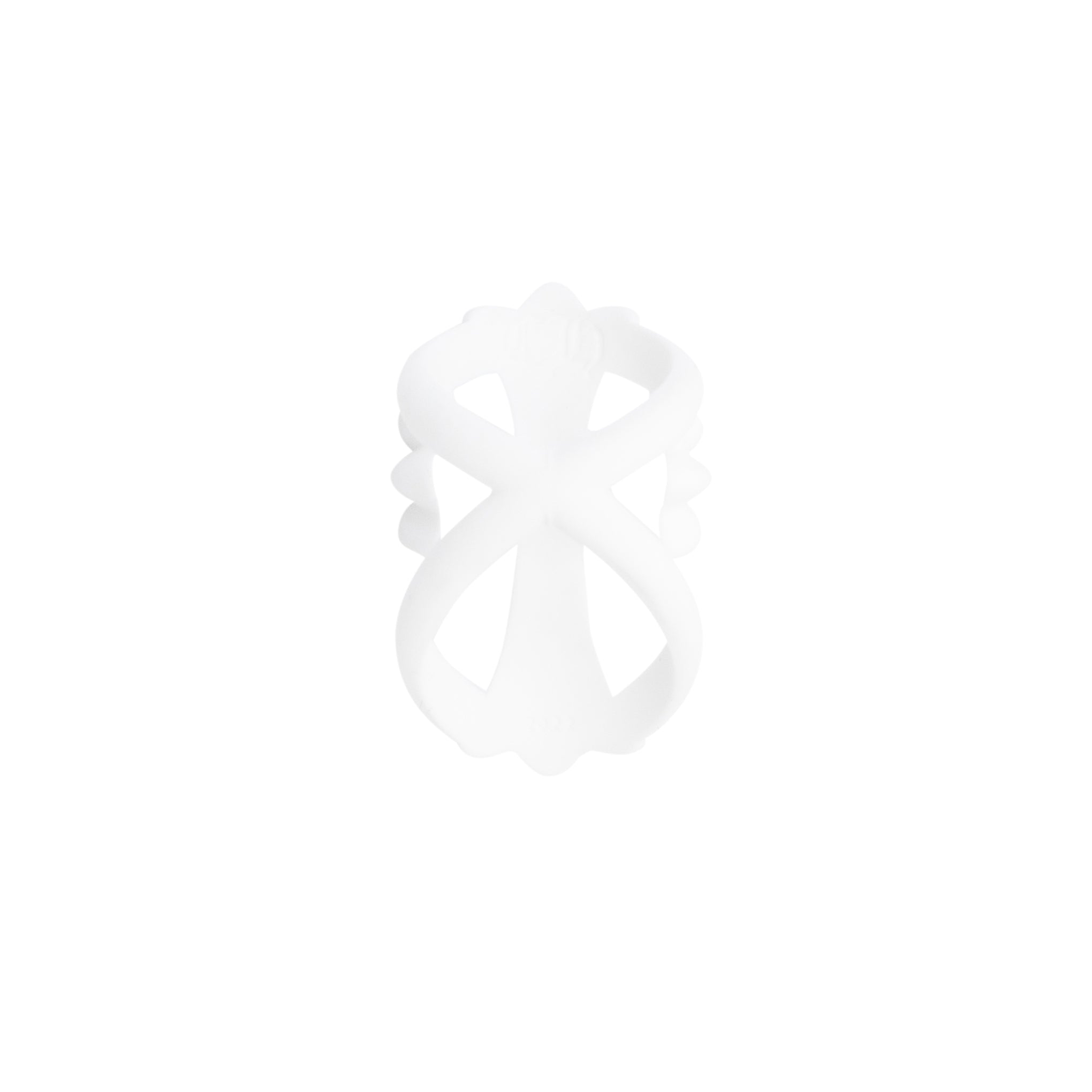 CHROME HEARTS SILICONE CROSS RING WHITE