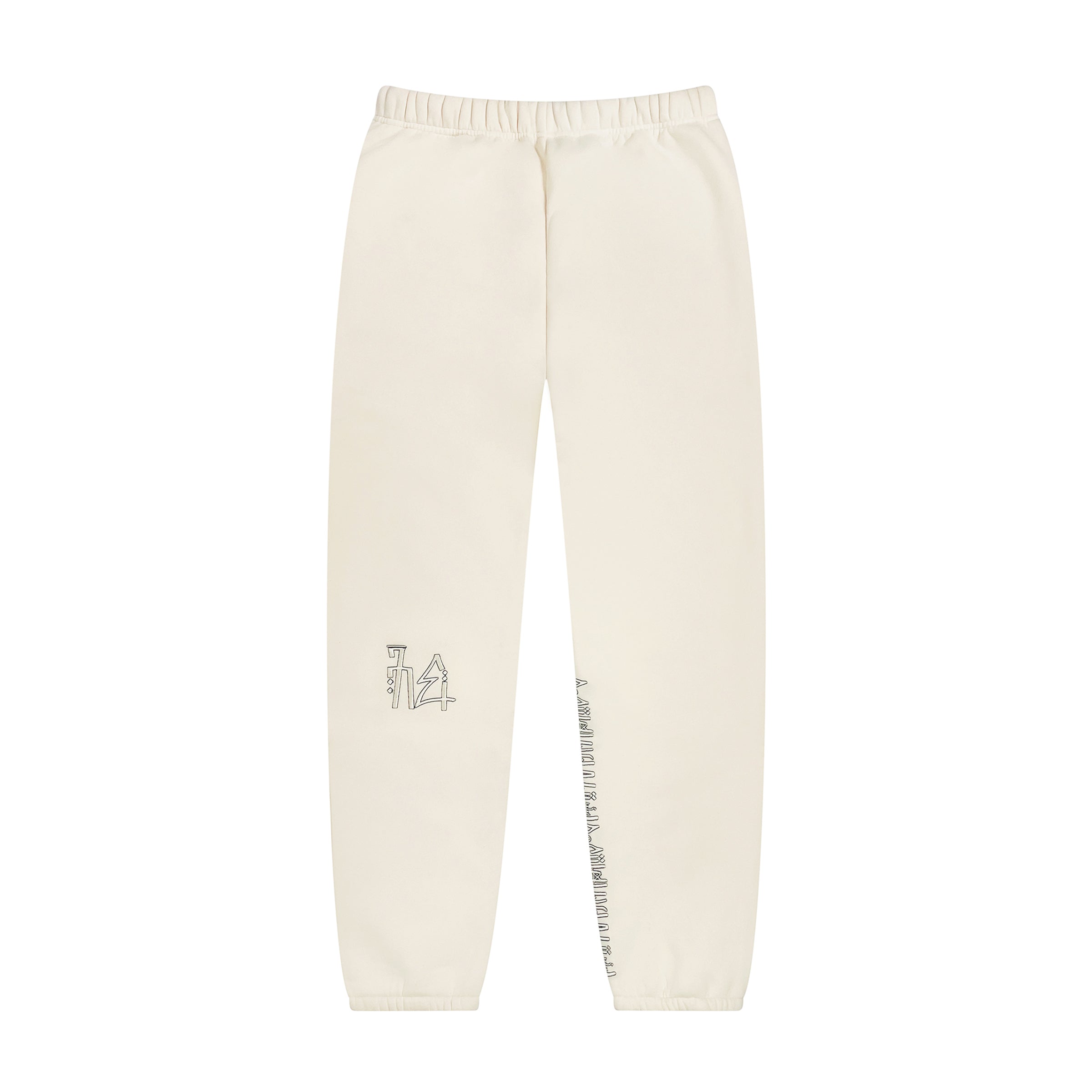 OD SKELETON SCRIPT SWEATPANT CREAM