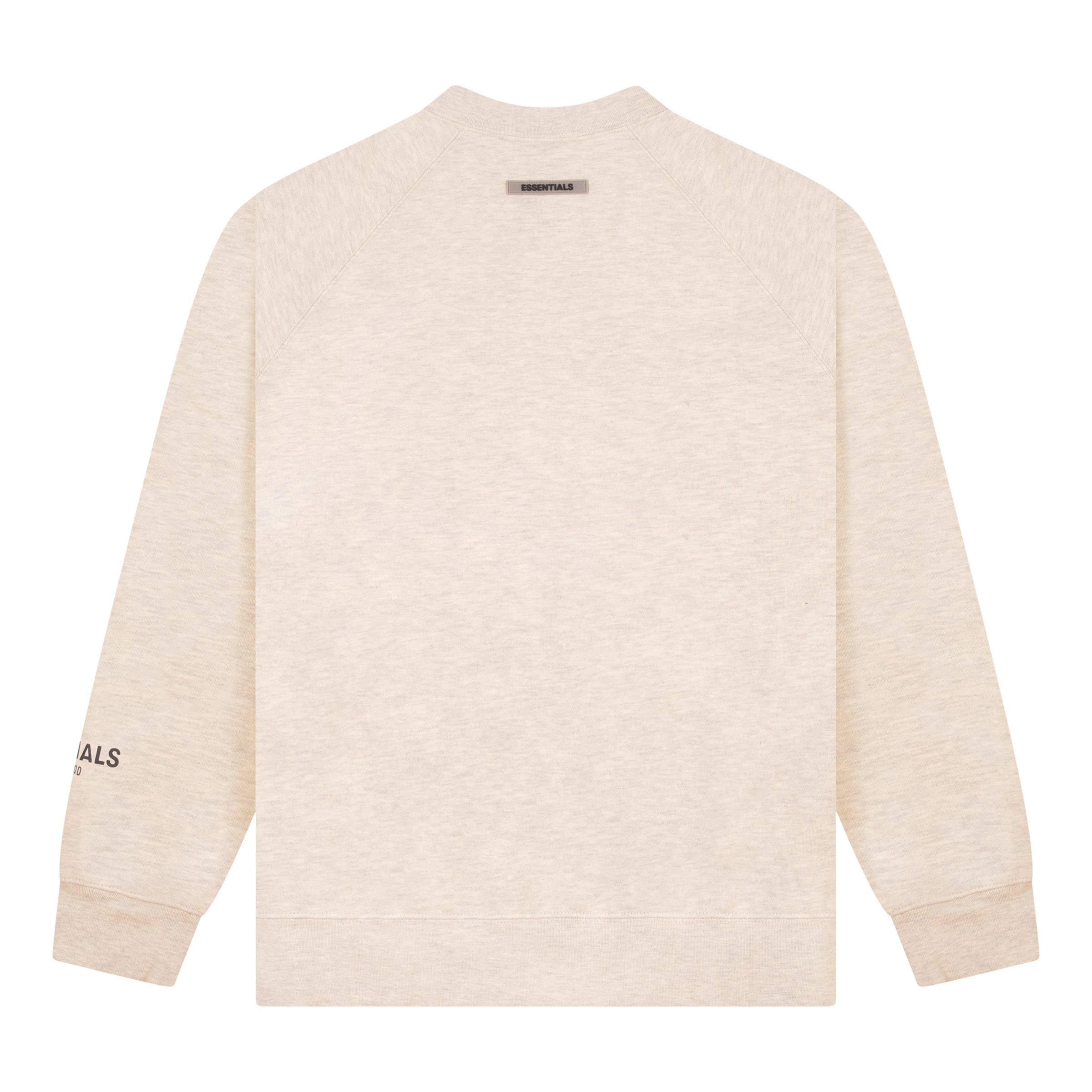 ESSENTIALS FRONT LOGO CREWNECK OATMEAL