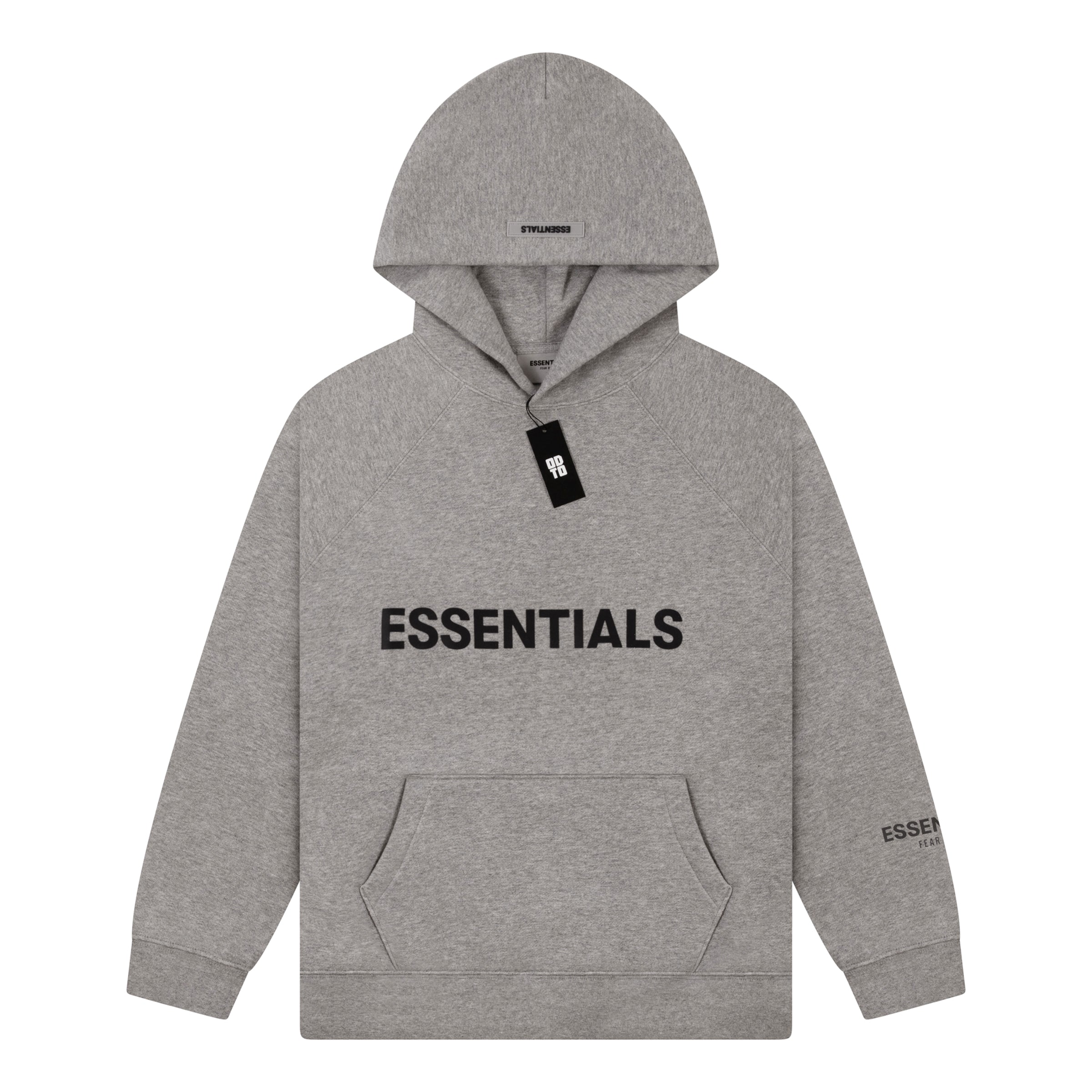 ESSENTIALS FRONT LOGO HOODIE OATMEAL
