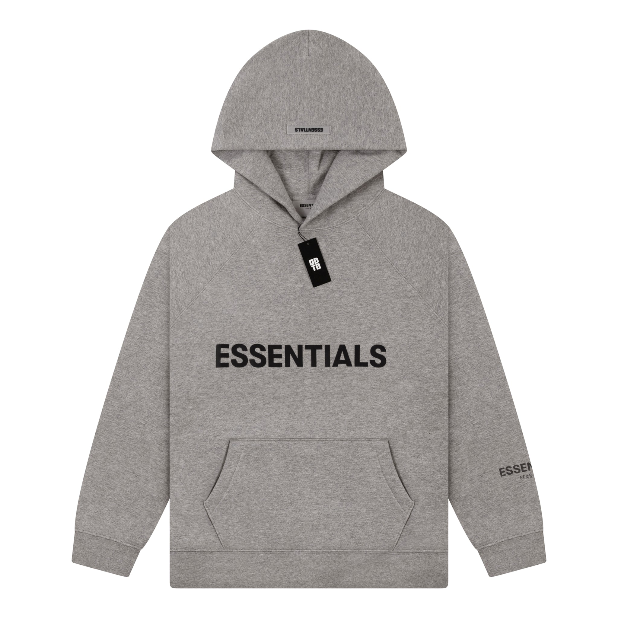 ESSENTIALS FRONT LOGO HOODIE OATMEAL – ODTO