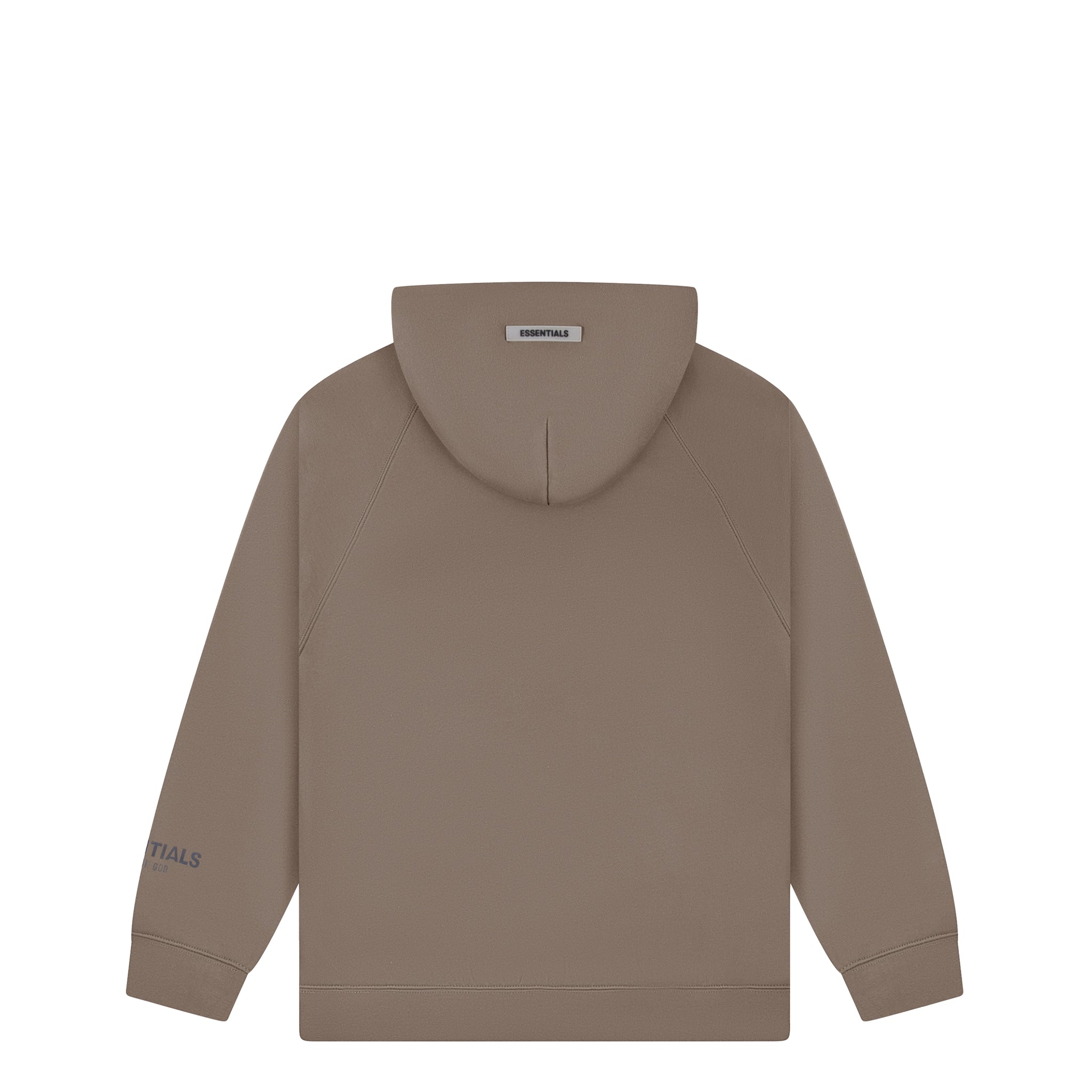 ESSENTIALS FRONT LOGO HOODIE TAUPE