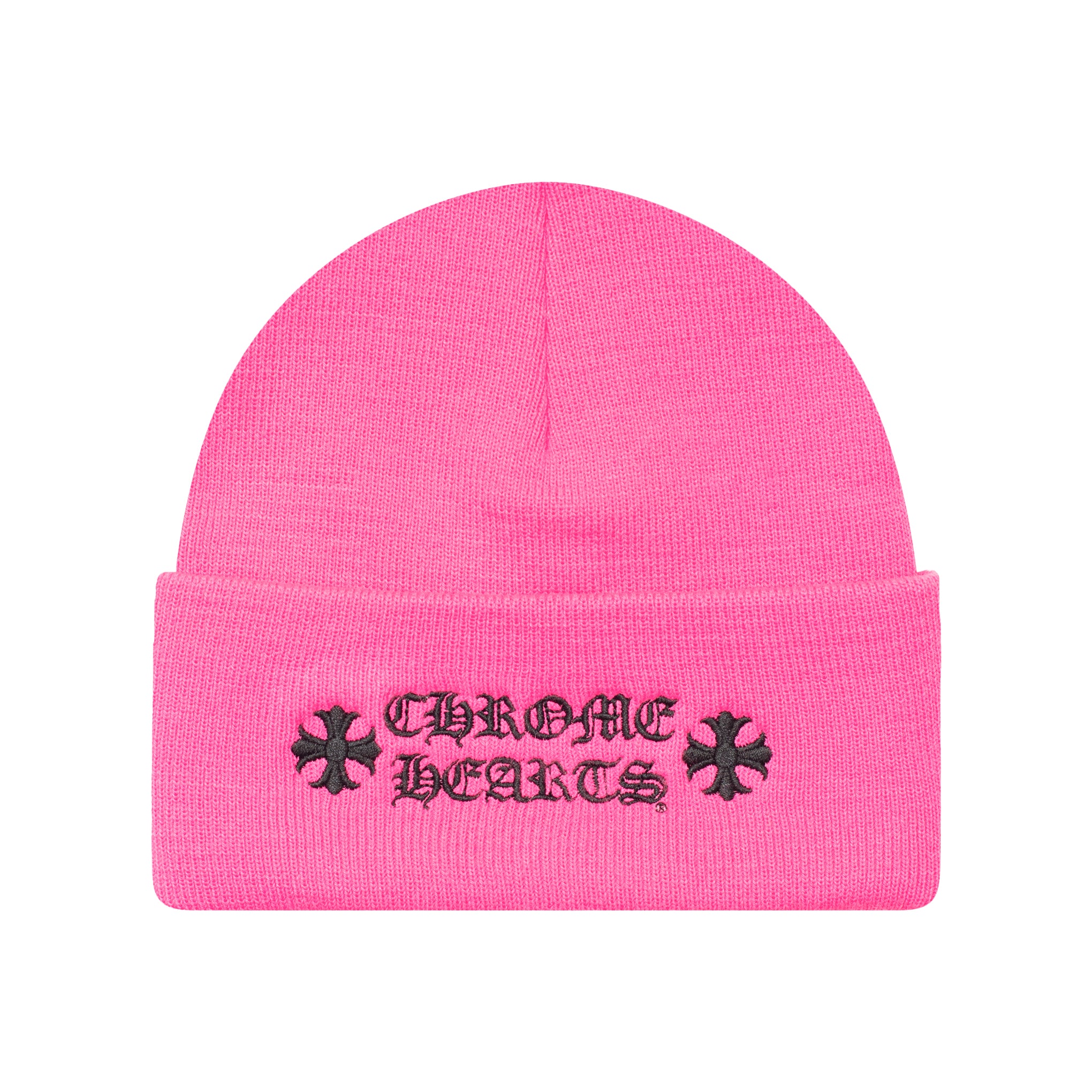 Chrome Hearts 徽标毛线帽 粉色