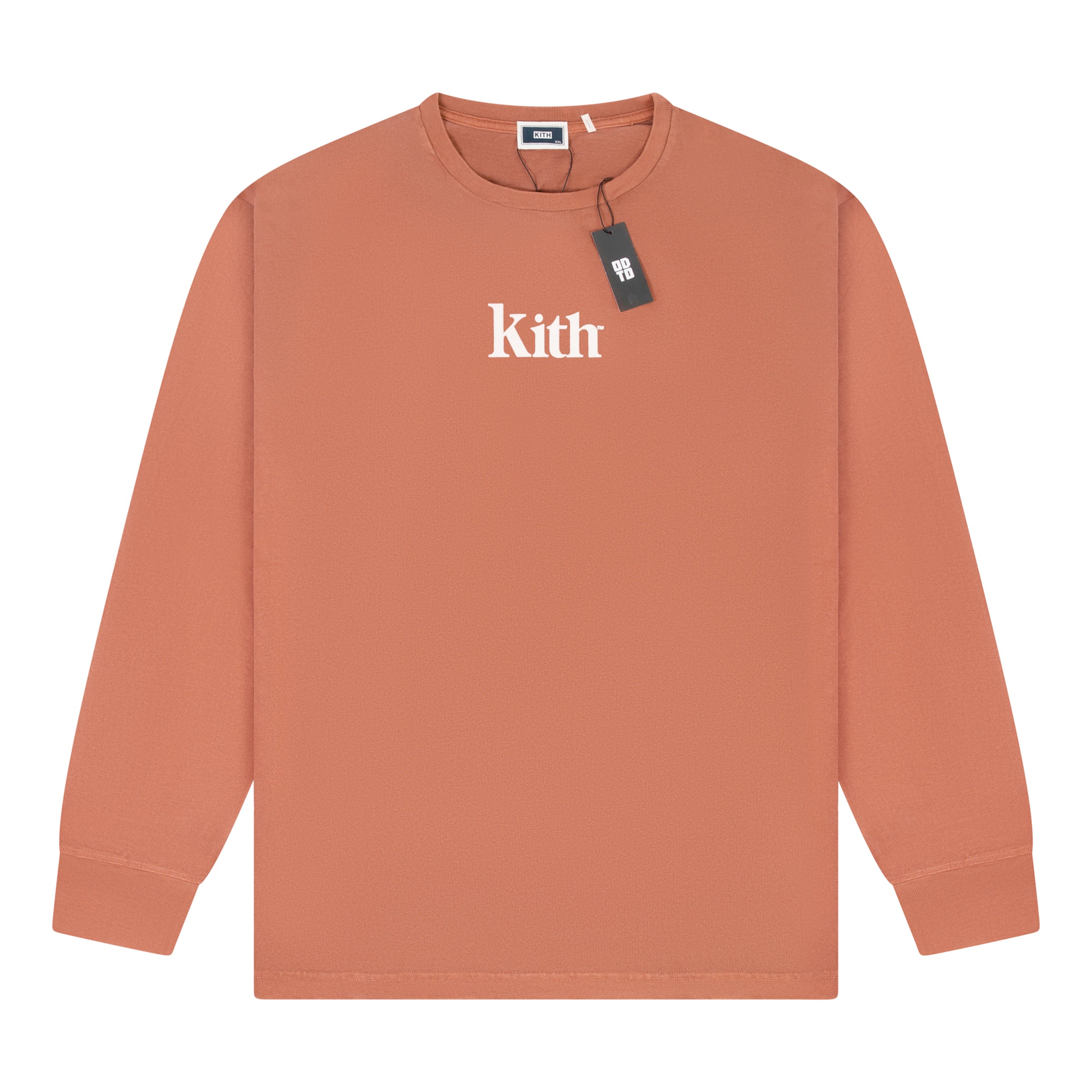 KITH 颜料染色衬线徽标长袖 T 恤