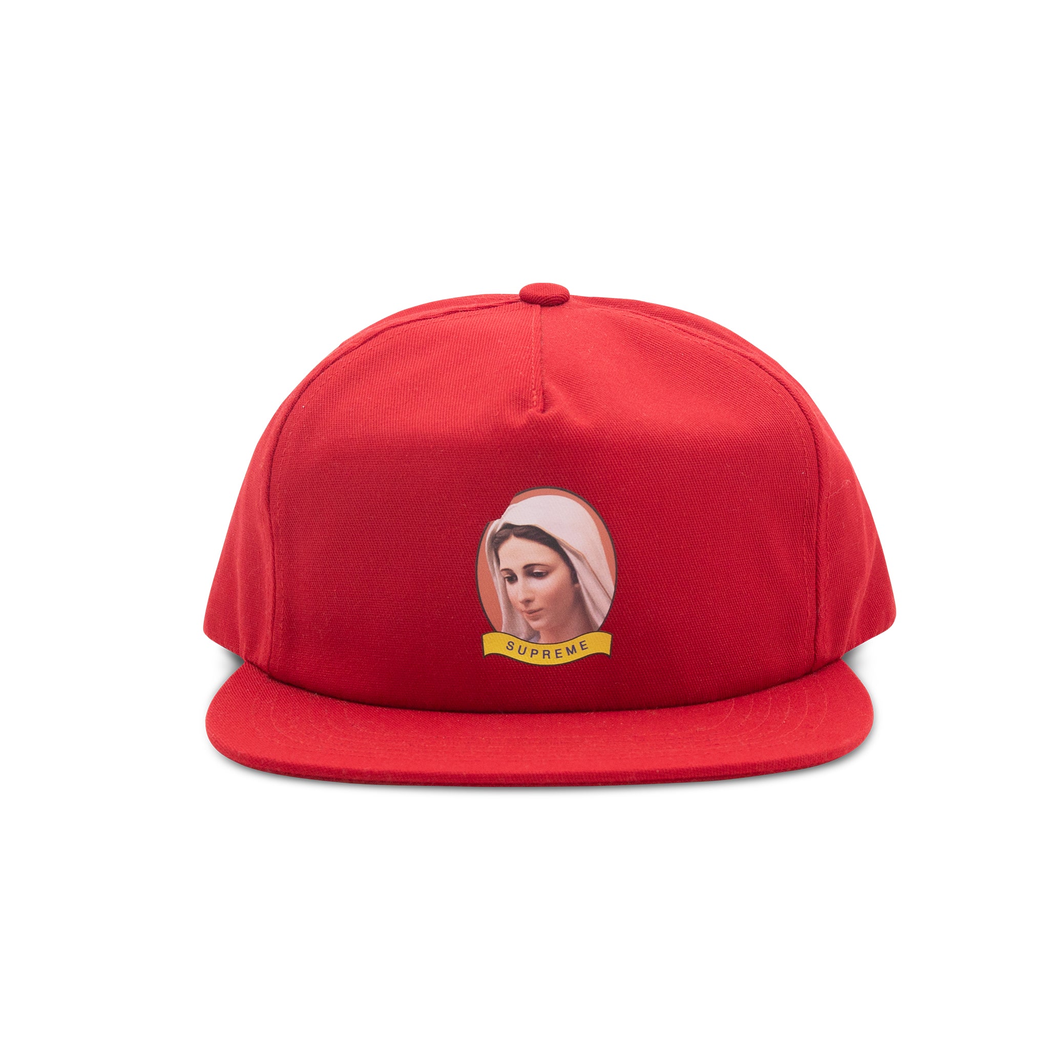 SUPREME MARY 5 PANEL CAP RED
