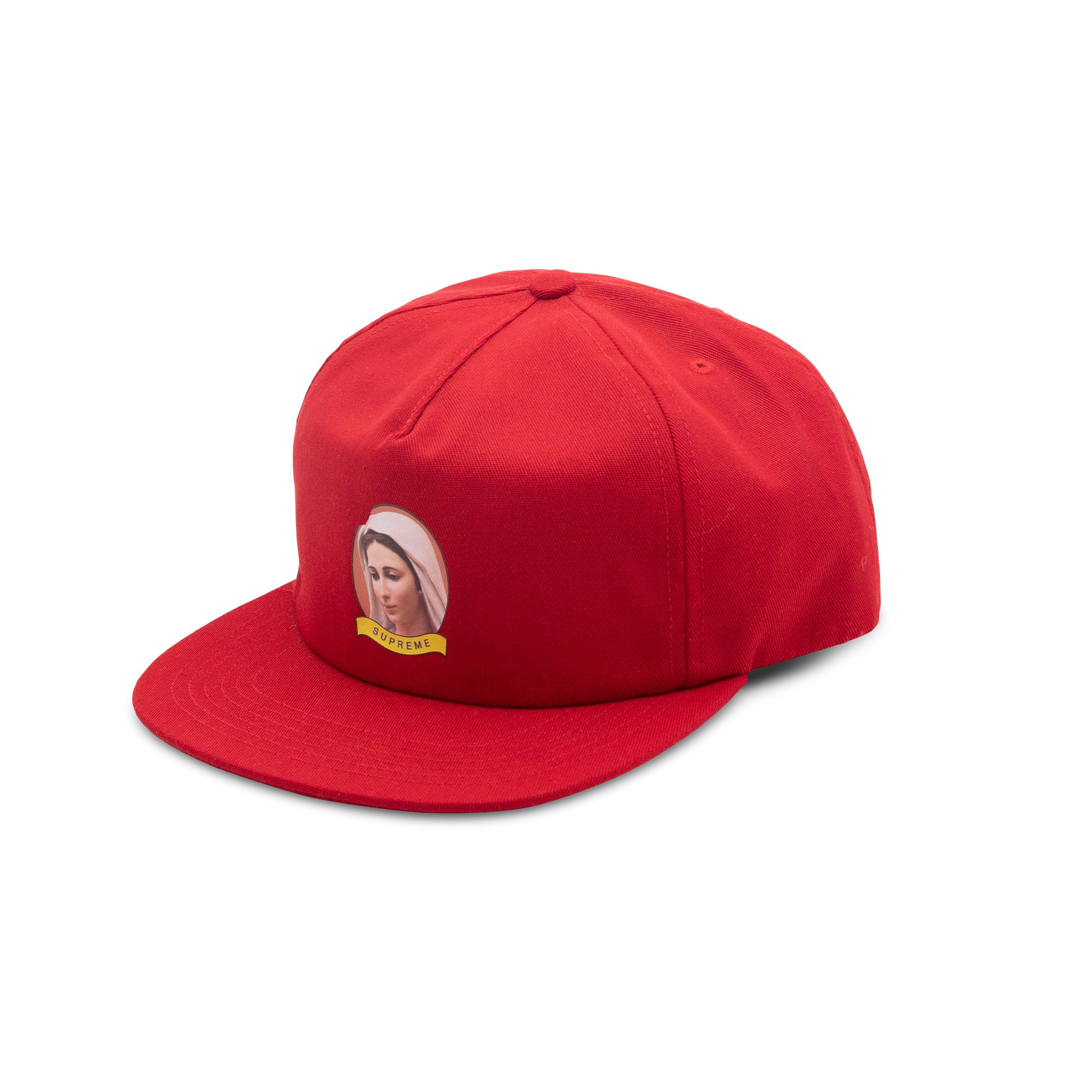 SUPREME MARY 5 PANEL CAP RED