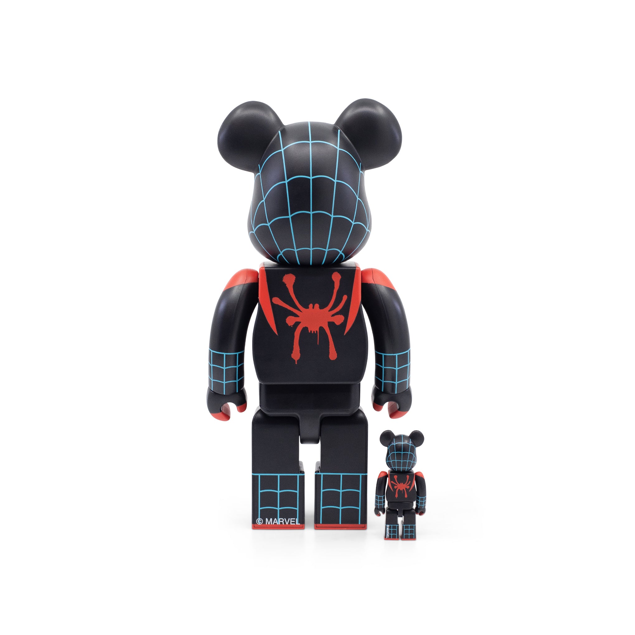 BEARBRICK SPIDER-MAN: INTO THE SPIDER-VERSE MILES MORALES 100% & 400% SET