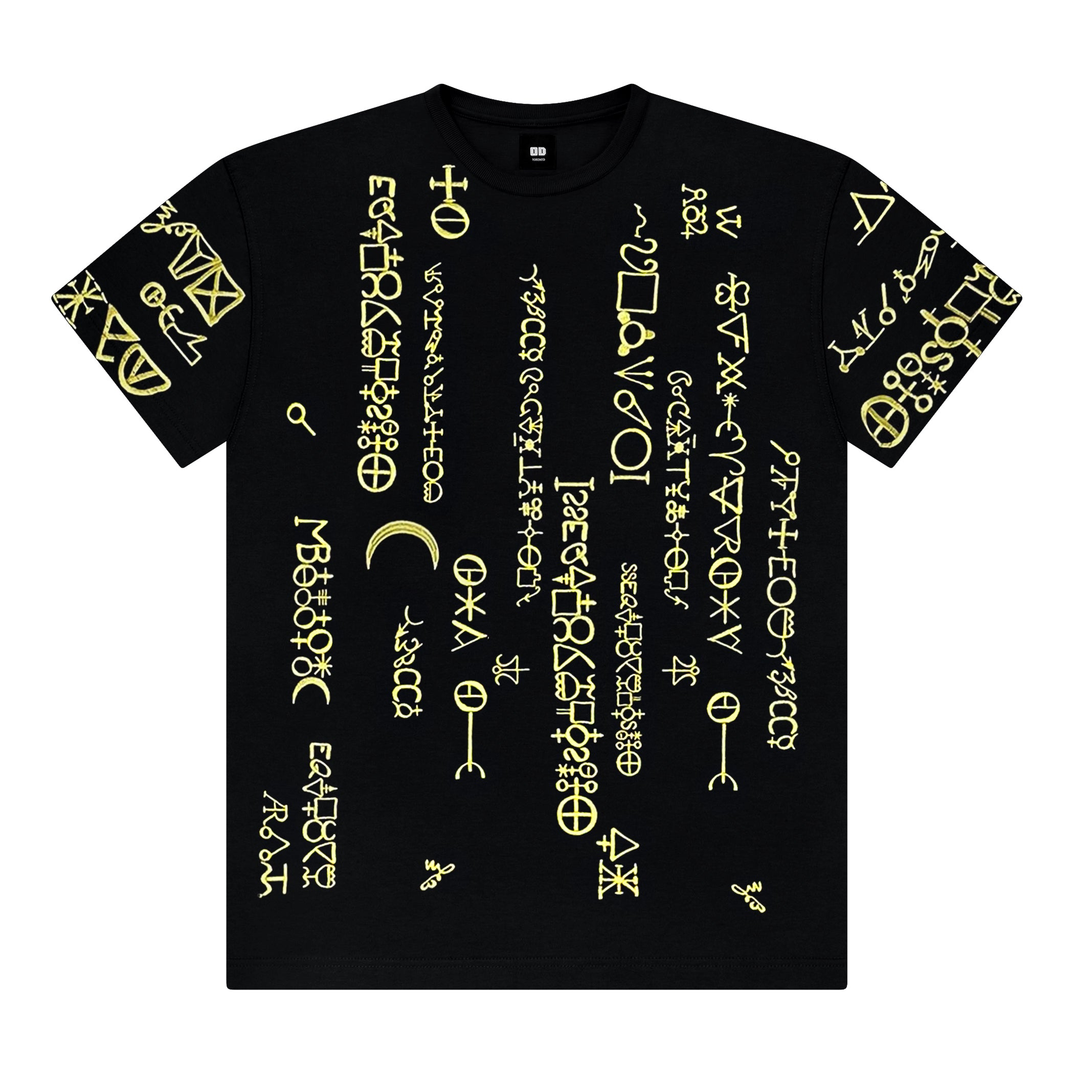 OD ALCH3MIST SCRIPT TEE BLACK