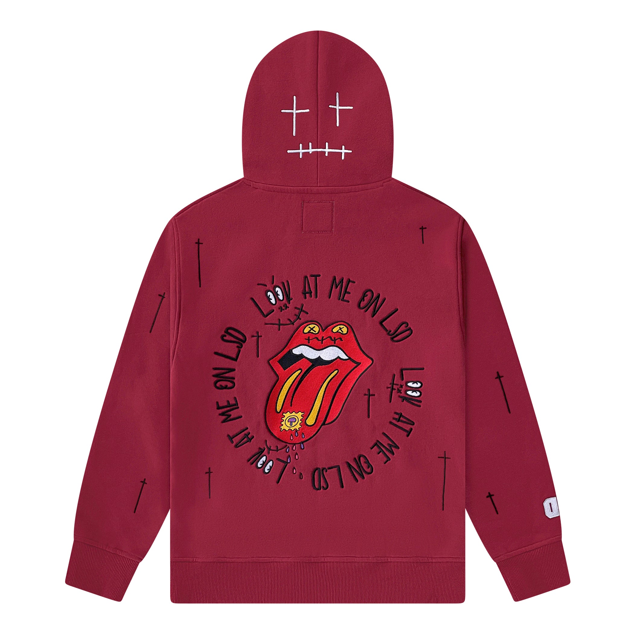 OD LSD HOODIE BURGUNDY