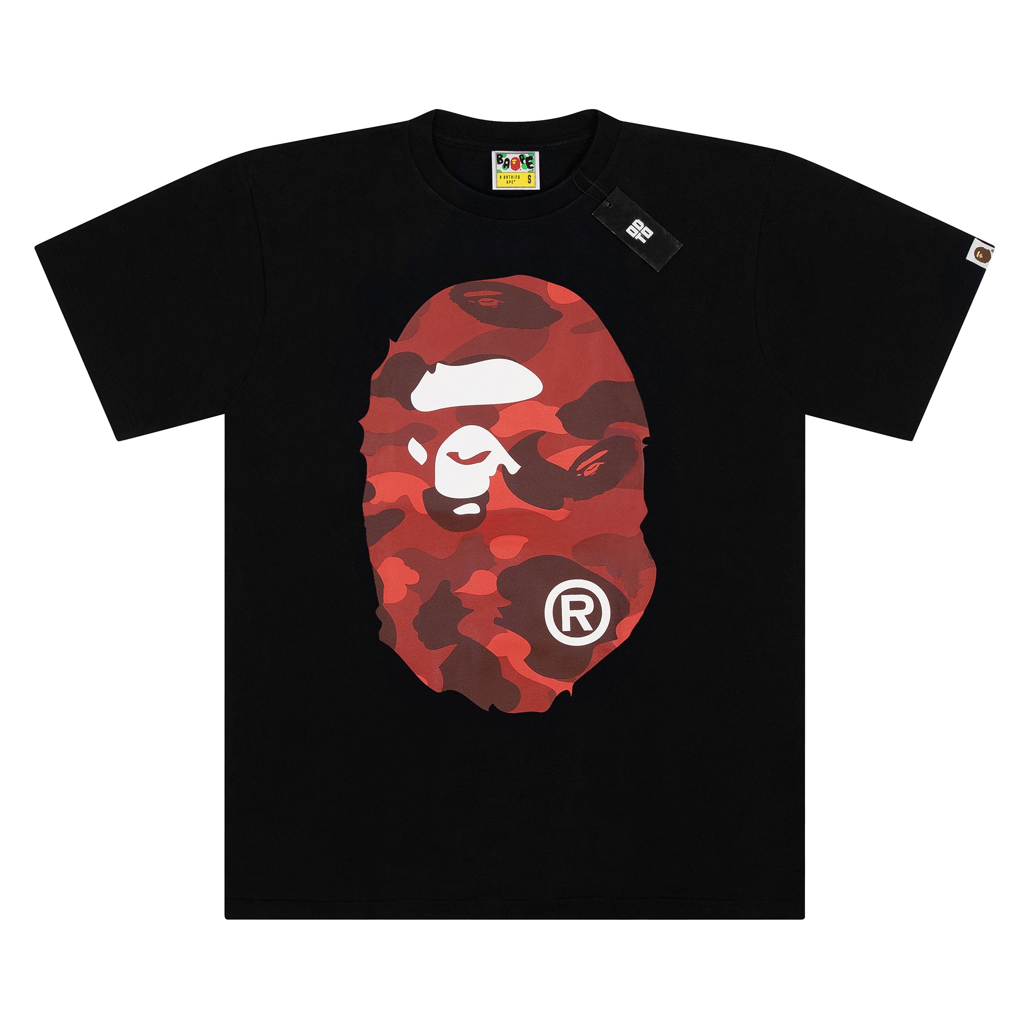 BAPE COLOUR CAMO BIG APE TEE BLACK/RED – ODTO