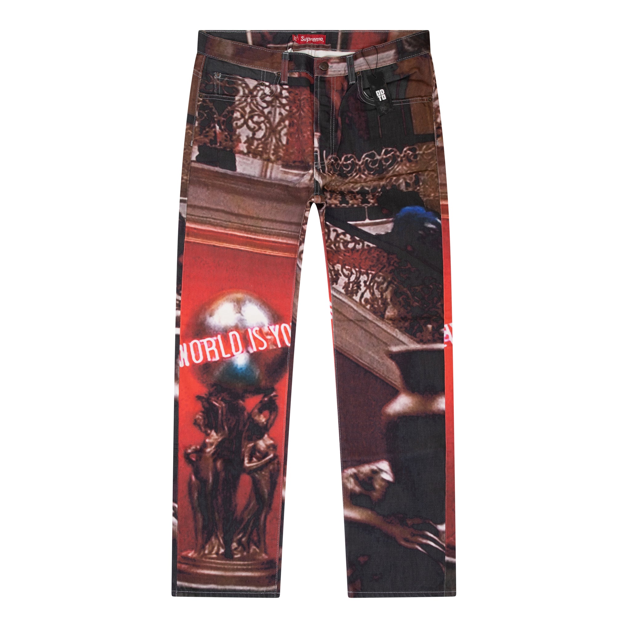 SUPREME SCARFACE THE WORLD IS YOURS 5-POCKET JEAN