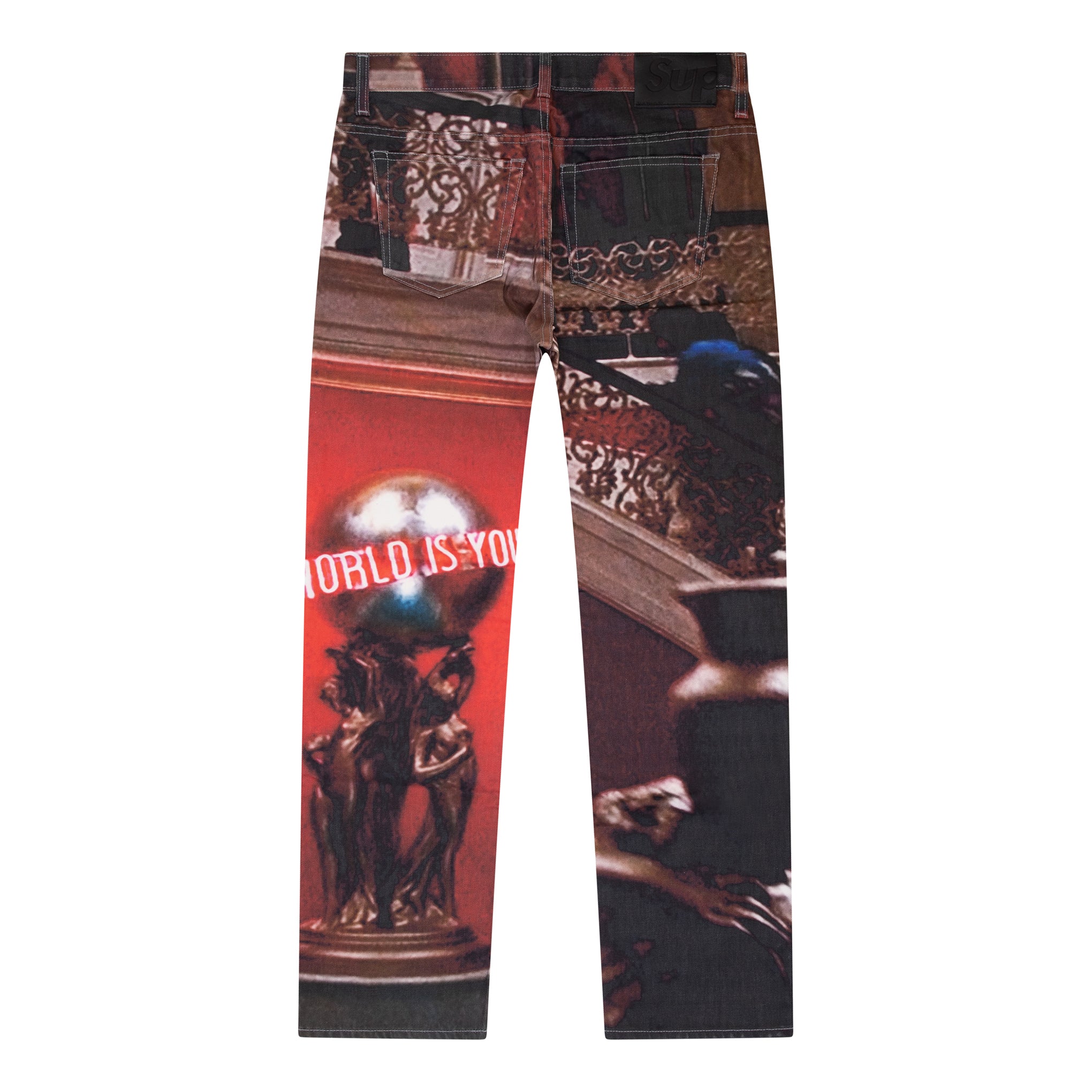 SUPREME SCARFACE THE WORLD IS YOURS 5-POCKET JEAN