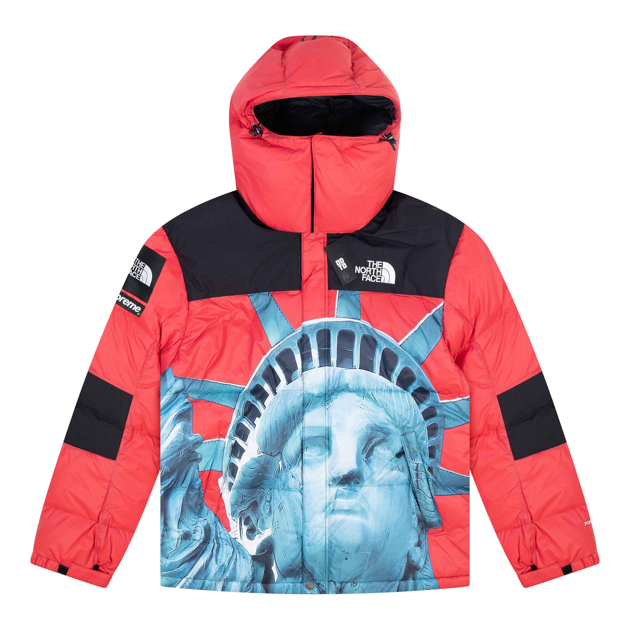 SUPREME THE NORTH FACE STATUE OF LIBERTY BALTORO JACKET RED