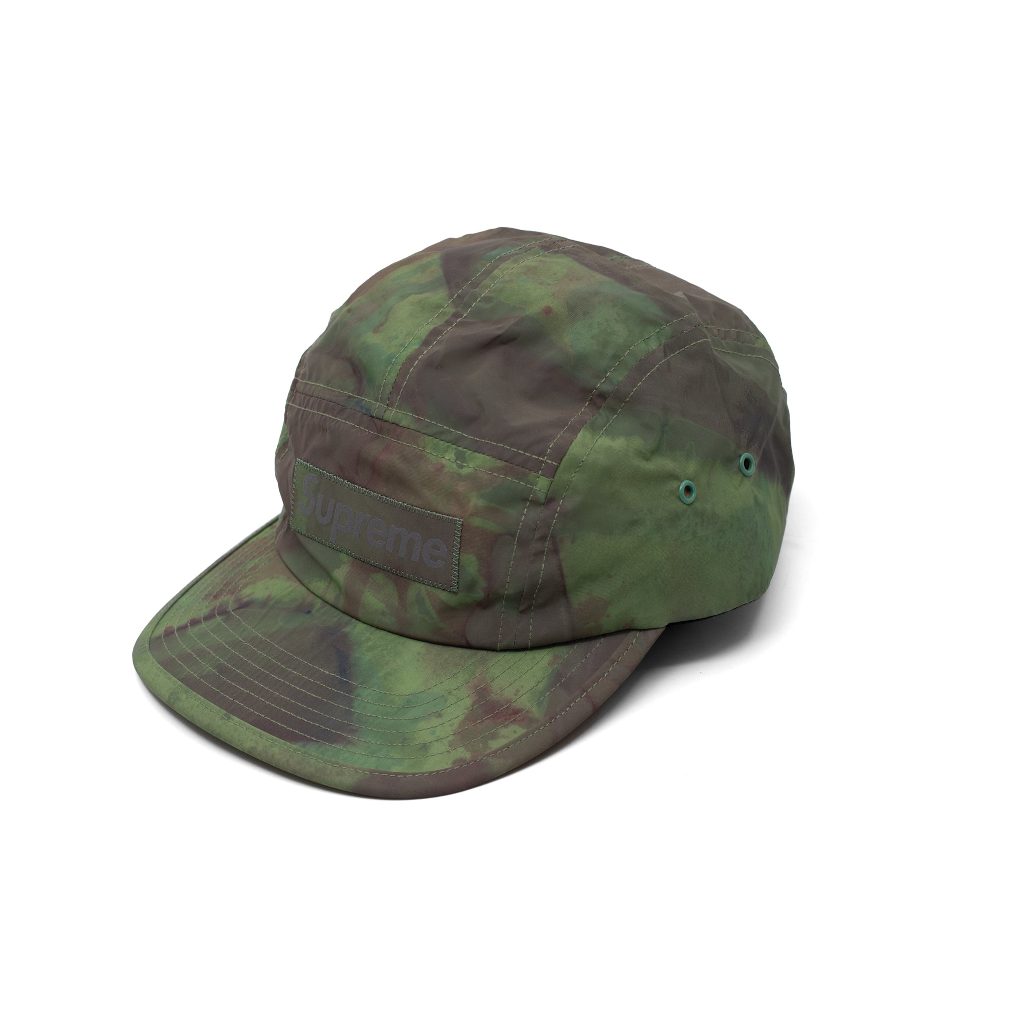 SUPREME REFLECTIVE DYED CAMP CAP GREEN