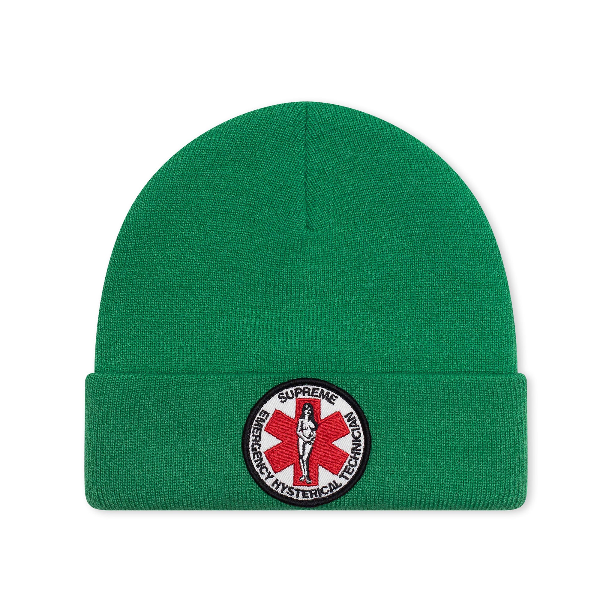 SUPREME HYSTERIC GLAMOUR BEANIE GREEN