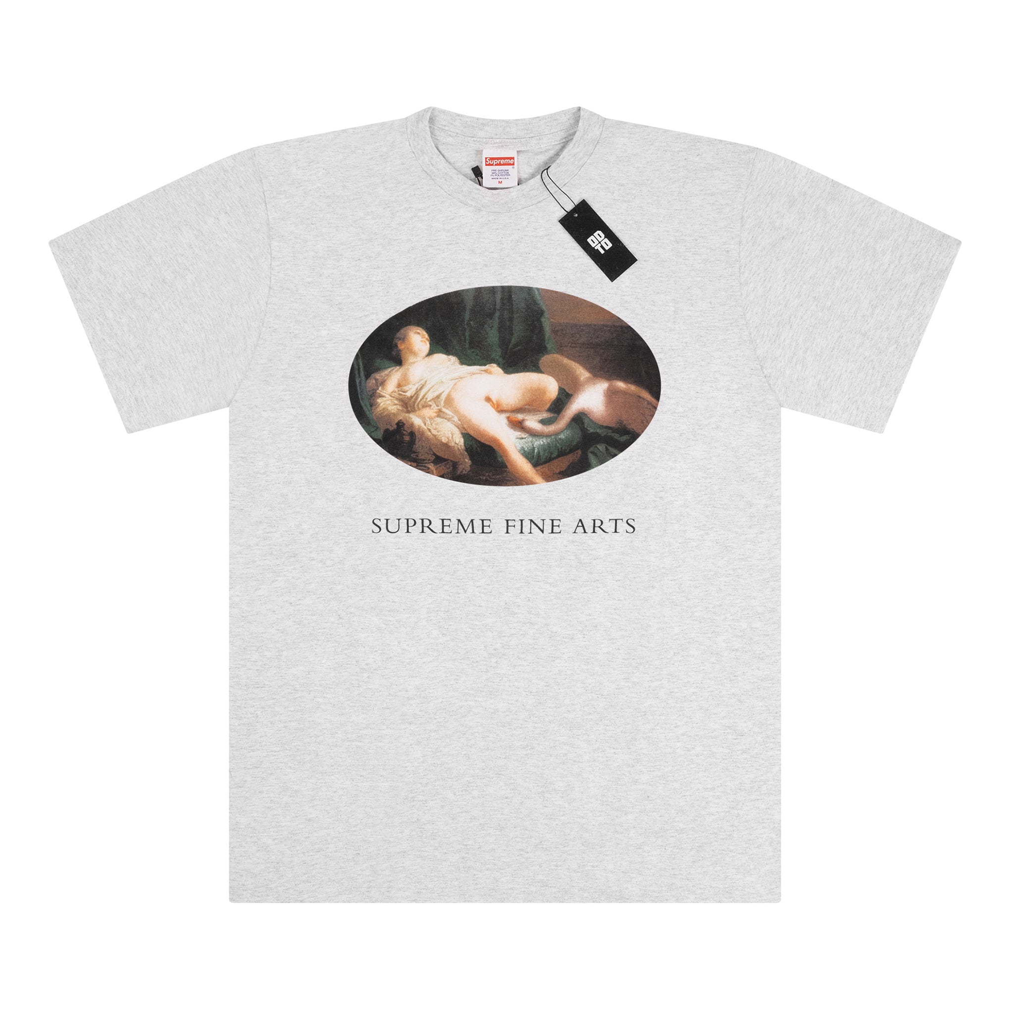 SUPREME LEDA AND THE SWAN TEE GREY ODTO