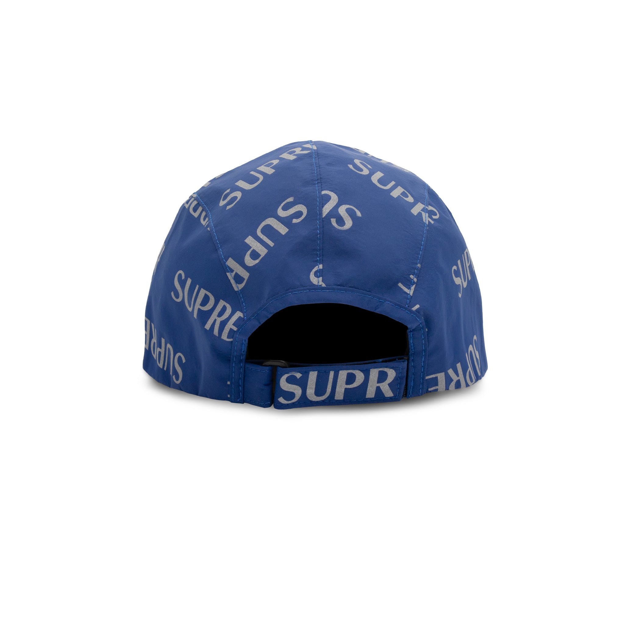 SUPREME 3M REFLECTIVE REPEAT CAMP CAP BLUE