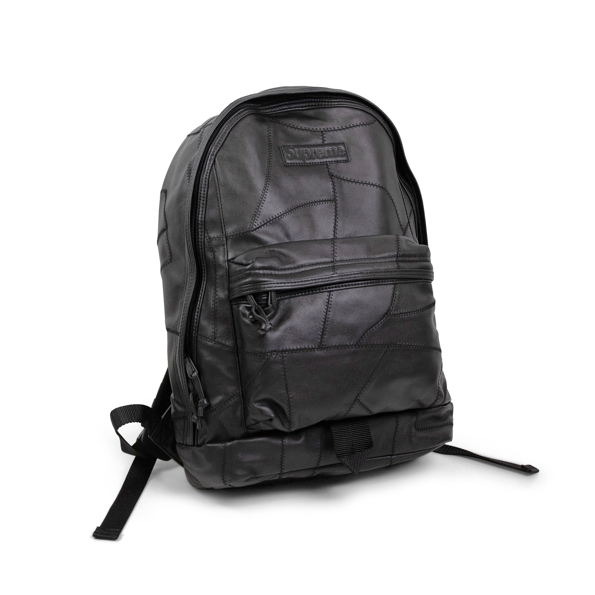 Supreme Patchwork Leather Backpack Black - Novelship