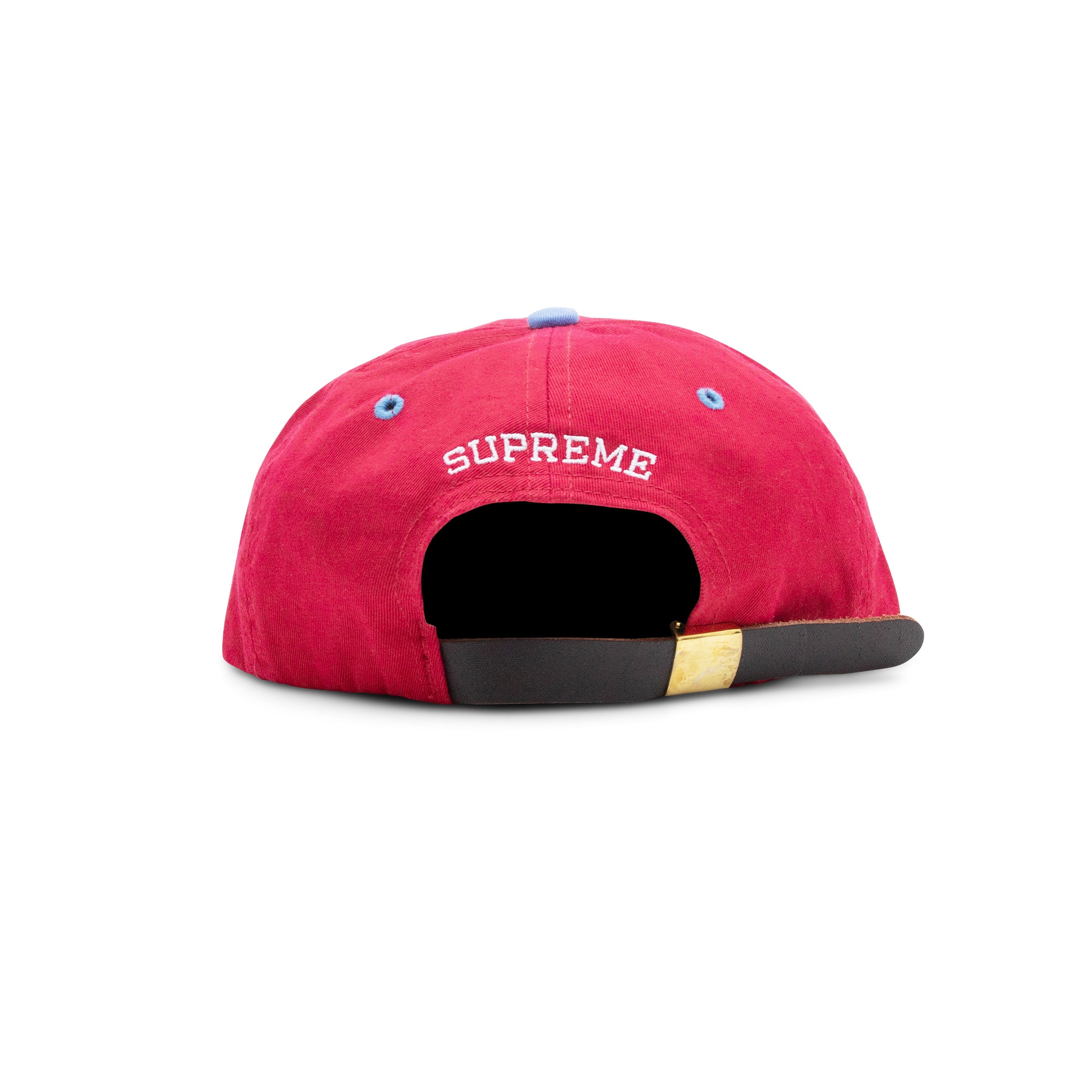 SUPREME 2-TONE WASHED S LOGO 6-PANEL RED