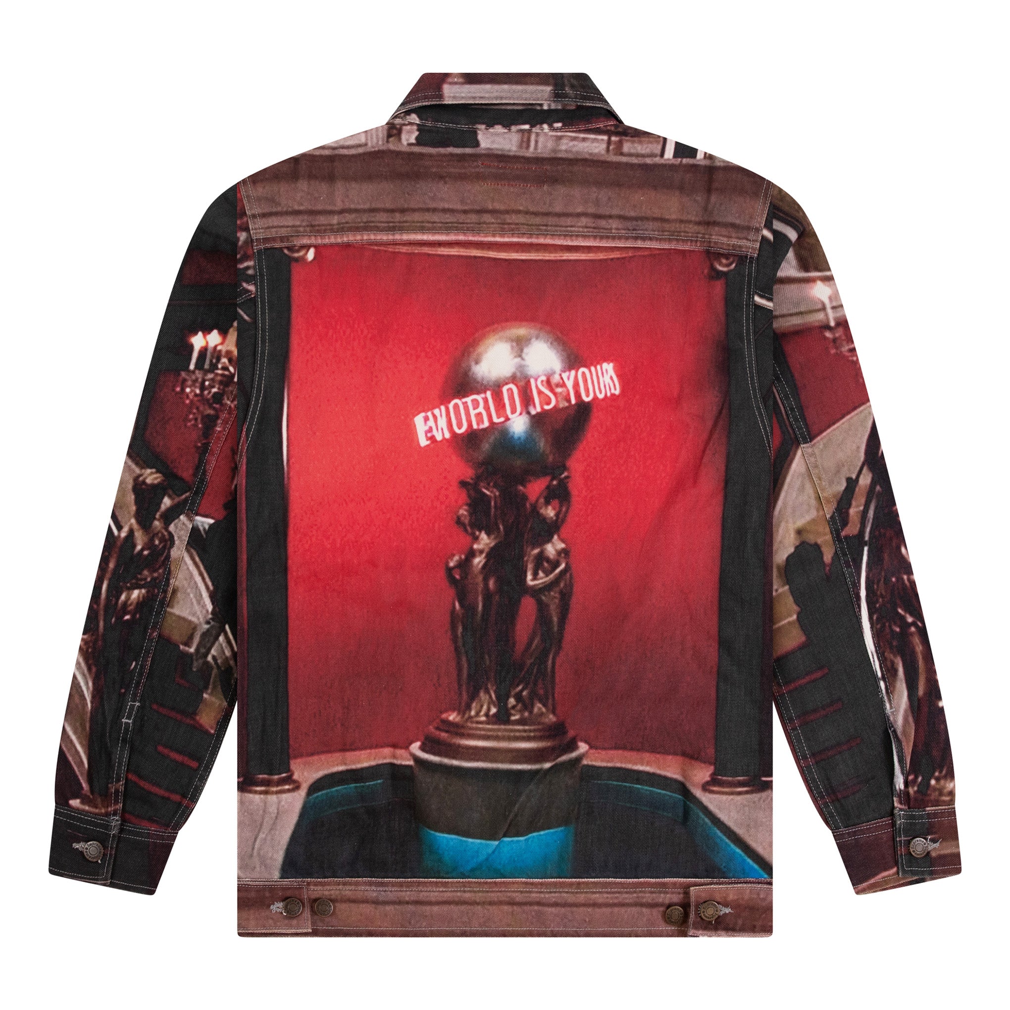 Supreme Scarface Trucker Jacket World is yours Denim Red Size M