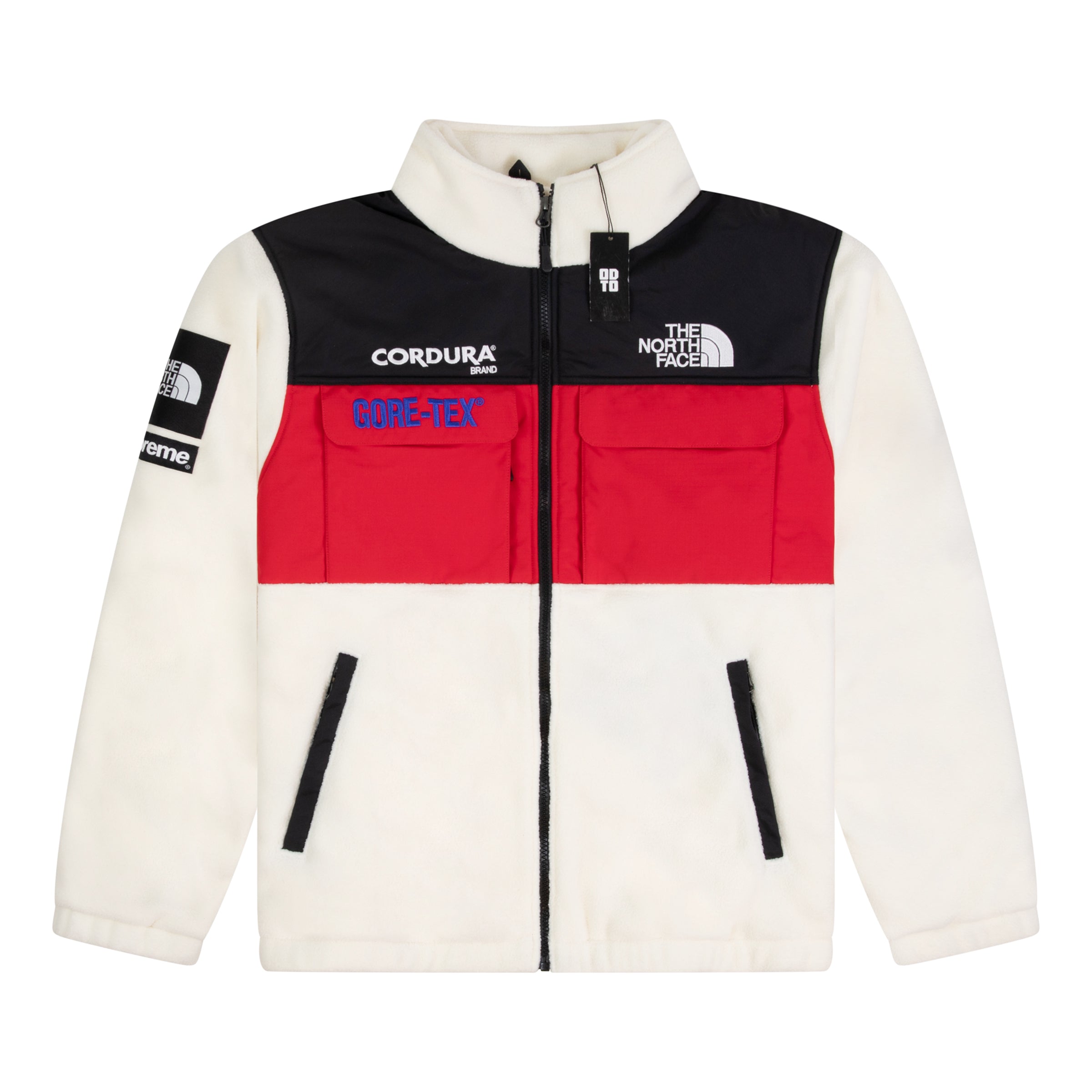 SUPREME THE NORTH FACE EXPEDITION FLEECE JACKET WHITE