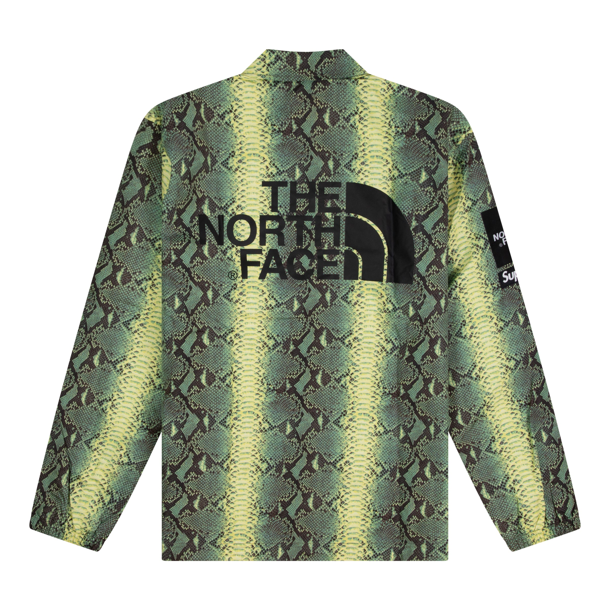 SUPREME THE NORTH FACE SNAKESKIN TAPED SEAM COACHES JACKET GREEN
