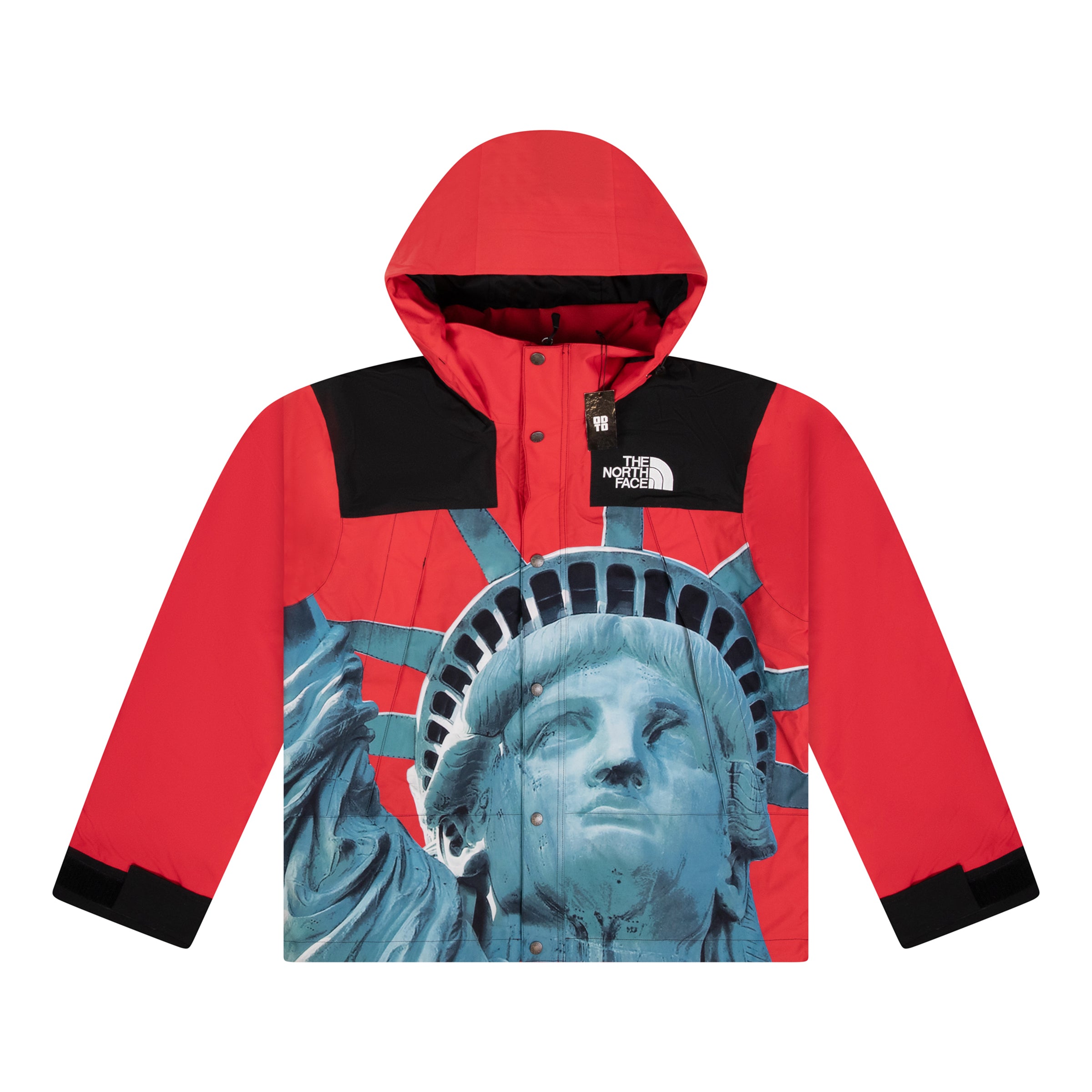 SUPREME THE NORTH FACE STATUE OF LIBERTY MOUNTAIN JACKET RED