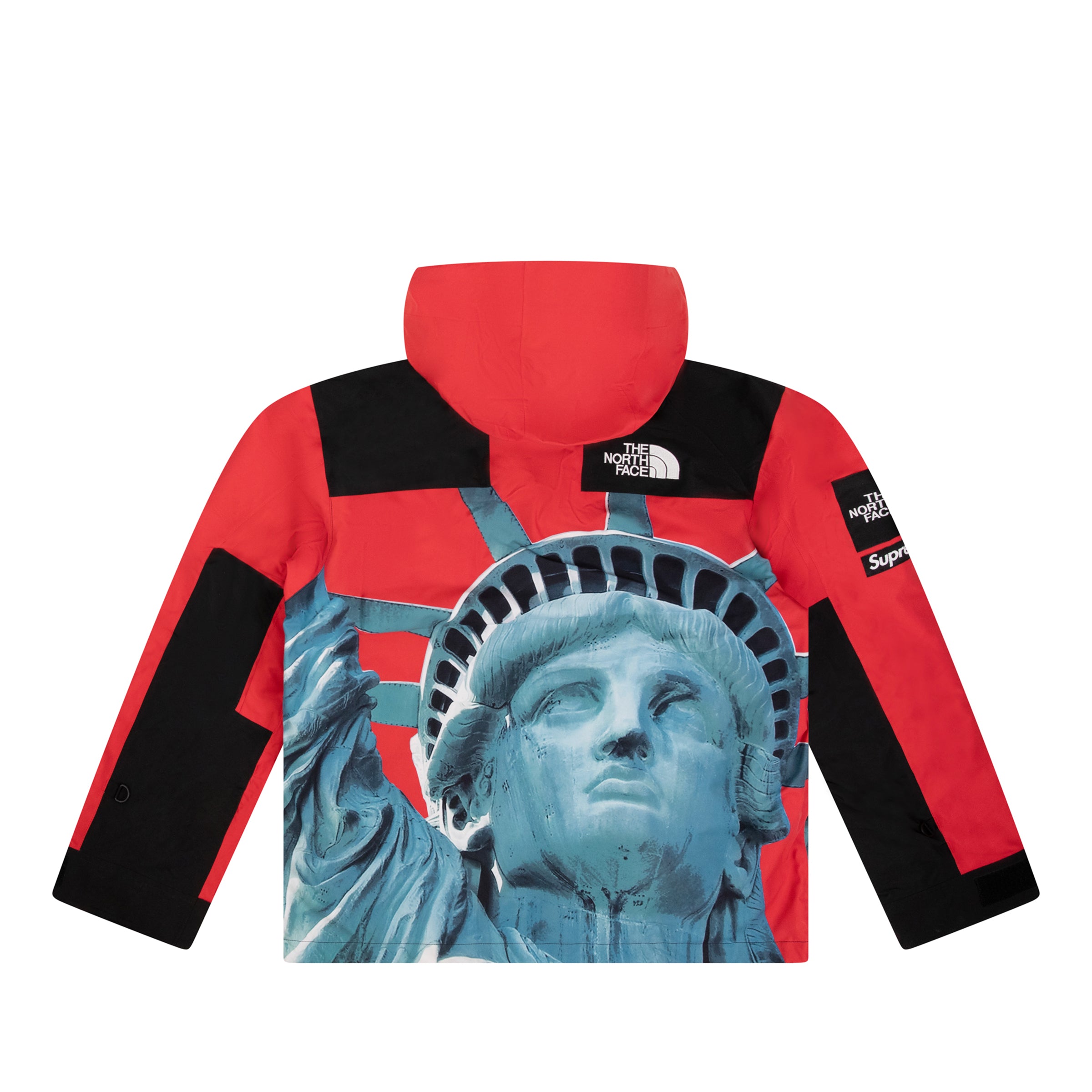 SUPREME THE NORTH FACE STATUE OF LIBERTY MOUNTAIN JACKET RED
